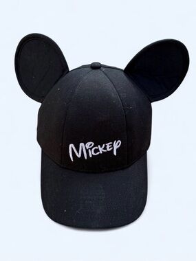 Black Disney 'Mickey' Ears Baseball Cap